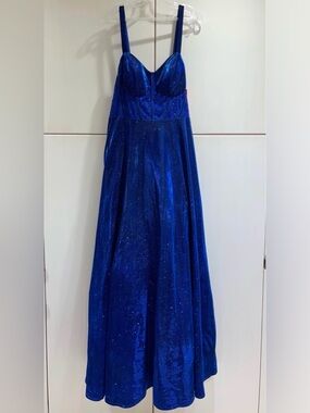 Sparkling Royal Blue Evening Gown NWT